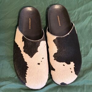 Anthropologie cowhide Leather Slip-Ons